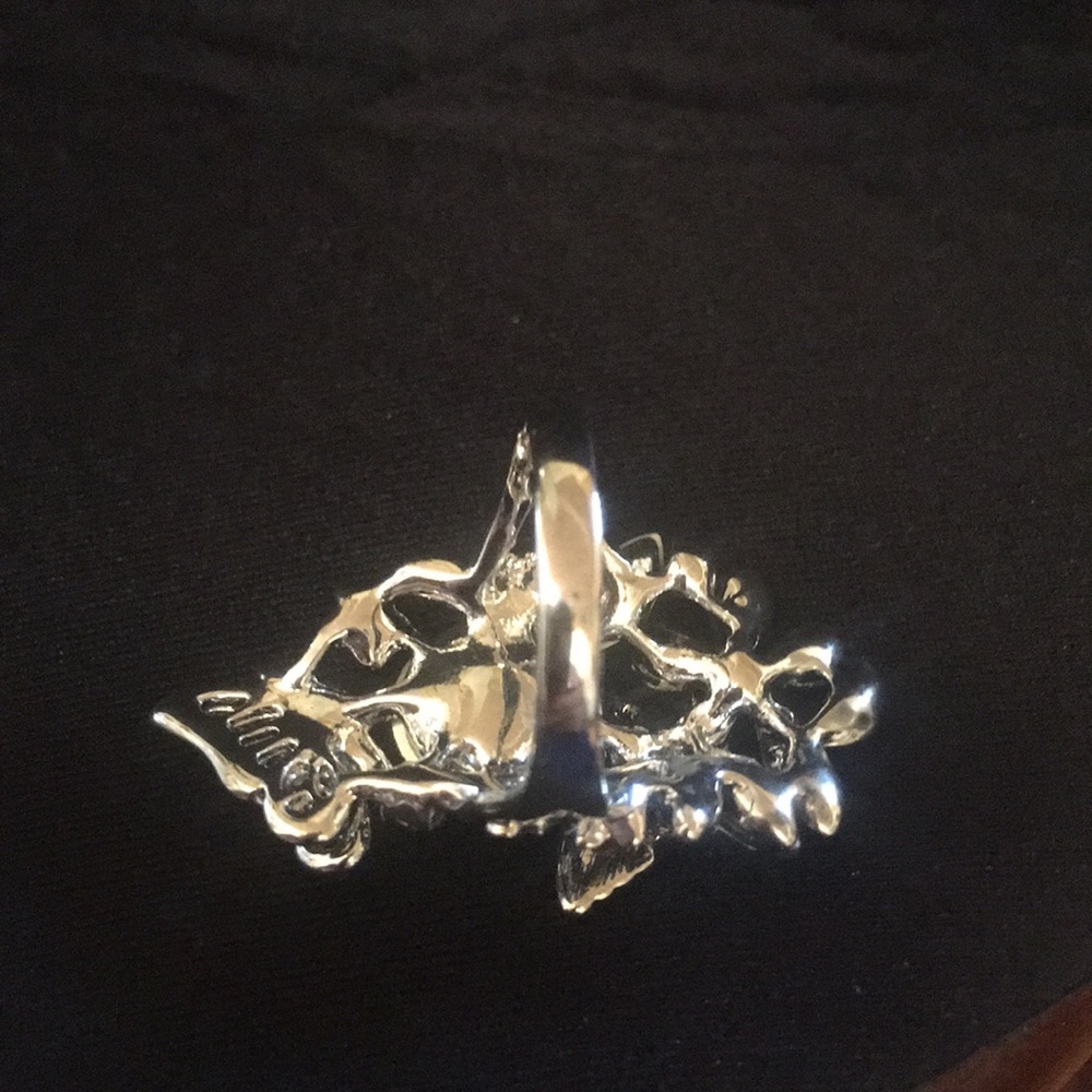 Austrian Crystal Butterfly Ring - image 8
